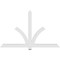 Ekena Millwork Redmond Architectural Grade PVC Gable Bracket, 72"W x 45"H x 2"D x 4"F, 15/12 Pitch GBP072X45X0204RED00 - alternate 2